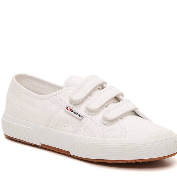 superga strap white